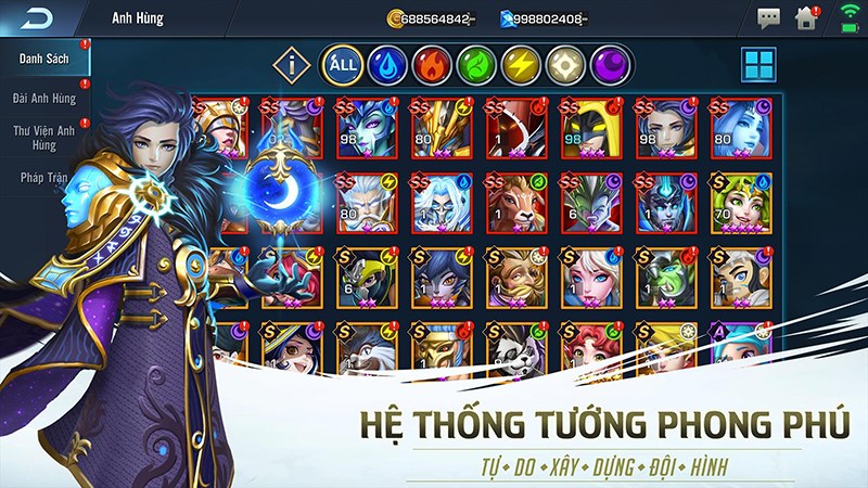 Hệ thống nh&acirc;n vật phong ph&uacute;