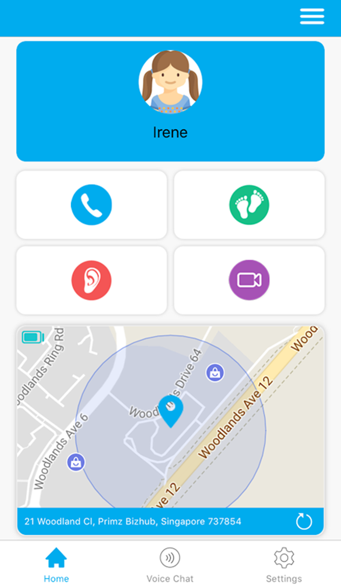 Theo d&otilde;i vị tr&iacute; của trẻ theo thời gian thực qua ứng dụng myFirstFone