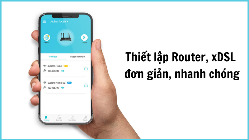 Thiết lập Router, xDSL, hoặc Bộ mở rộng đơn giản, nhanh ch&oacute;ng