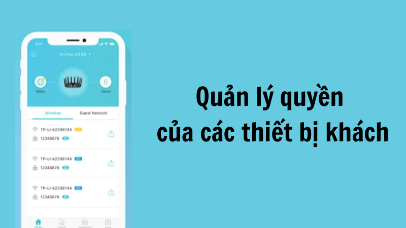 Quản l&yacute; quyền của c&aacute;c thiết bị kh&aacute;ch