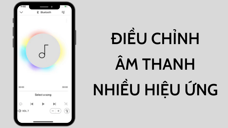 Điều chỉnh âm thanh với nhiều hiệu ứng hấp dẫn