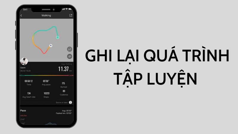 Ghi lại v&agrave; ph&acirc;n t&iacute;ch dữ liệu về lộ tr&igrave;nh tập luyện thể thao chi tiết