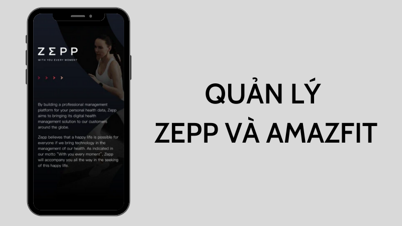 Quản l&yacute; thiết bị th&ocirc;ng minh của Zepp v&agrave; Amazfit tr&ecirc;n c&ugrave;ng một ứng dụng