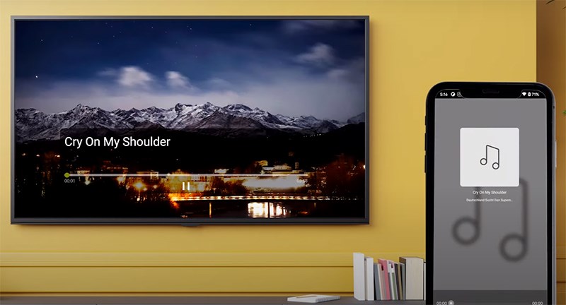 Trình chiếu nhạc lên TV Trình chiếu nhạc lên TV