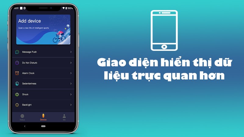 Giao diện người dùng được thiết kế để hiển thị dữ liệu trực quan hơn Giao diện người dùng được thiết kế để hiển thị dữ liệu trực quan hơn
