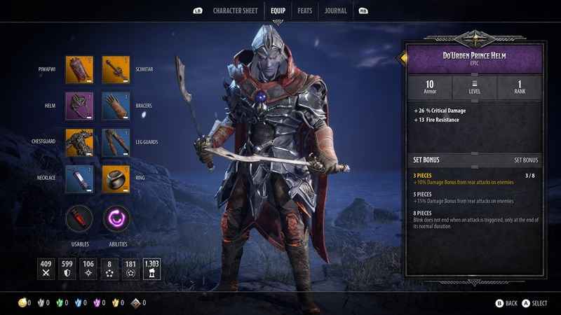 Trang bị được ph&acirc;n chia th&agrave;nh nhiều phẩm chất kh&aacute;c nhau