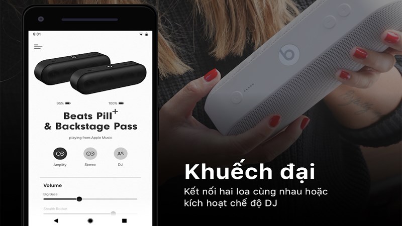 Nhiều chế độ âm thanh để bạn lựa chọn: DJ, Khuếch đại, Stereo,...