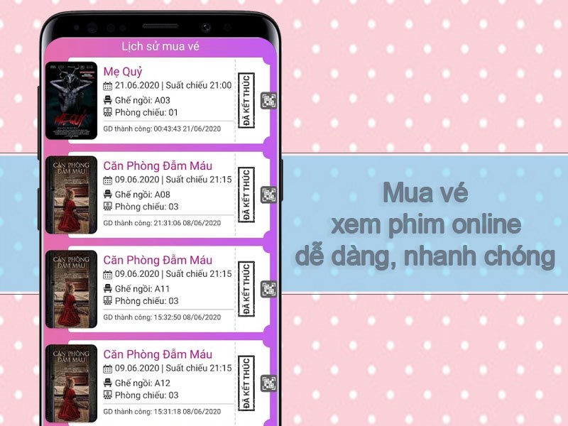 Mua v&eacute; xem phim online dễ d&agrave;ng, nhanh ch&oacute;ng