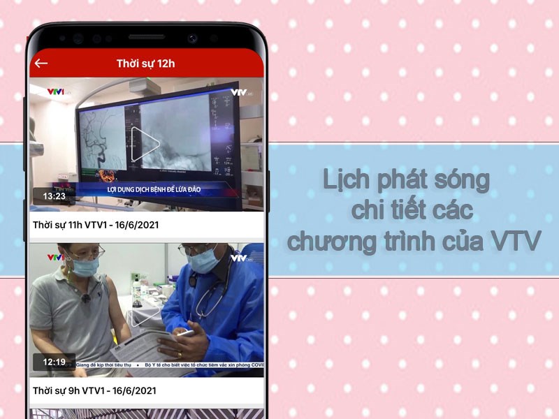 Lịch phát sóng chi tiết các chương trình của VTV Lịch phát sóng chi tiết các chương trình của VTV