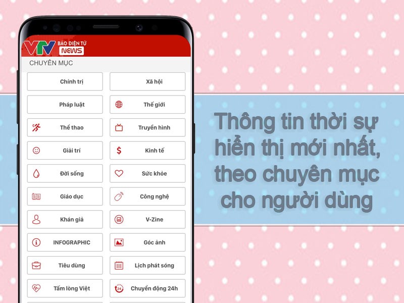 Thông tin thời sự hiển thị mới nhất, theo chuyên mục cho người dùng Thông tin thời sự hiển thị mới nhất, theo chuyên mục cho người dùng