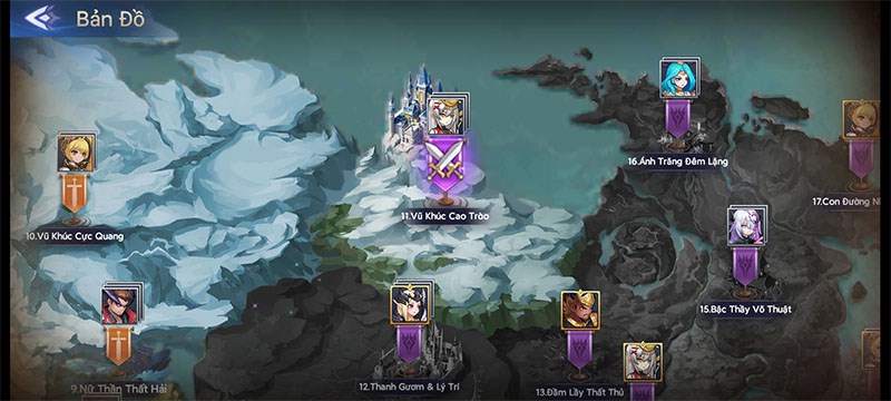 Mỗi chiến dịch tương ứng một chương cốt truyện kh&aacute;c nhau