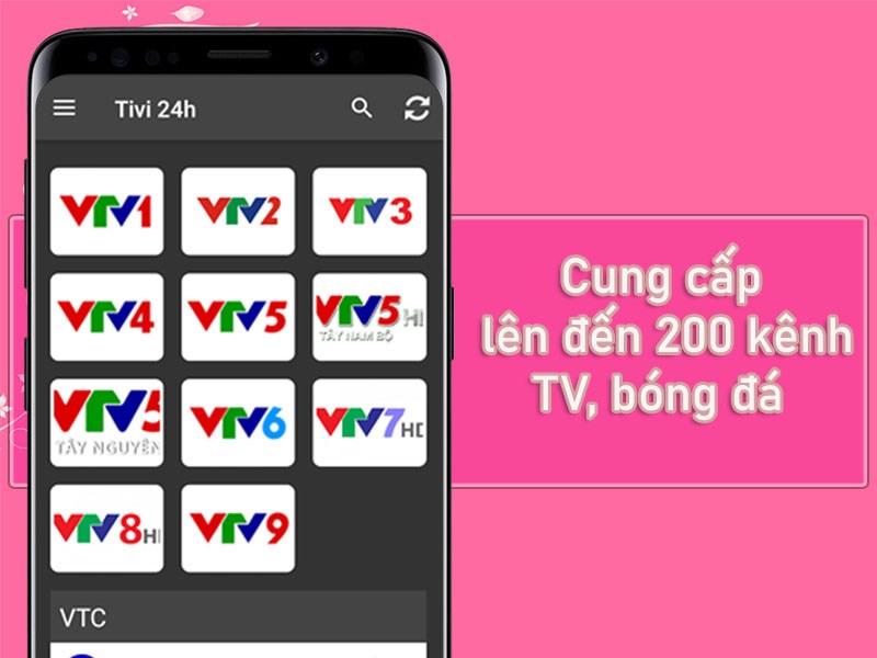 Cung cấp lên đến 200 kênh TV, bóng đá