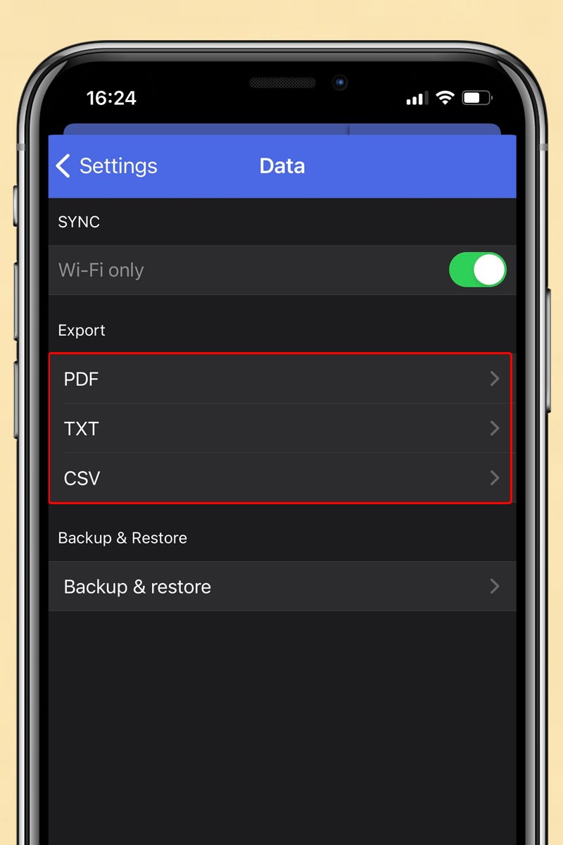 Xuất nhật ký sang các định dạng khác như PDF, DOCX, CSV & TXT Xuất nhật ký sang các định dạng khác như PDF, DOCX, CSV & TXT