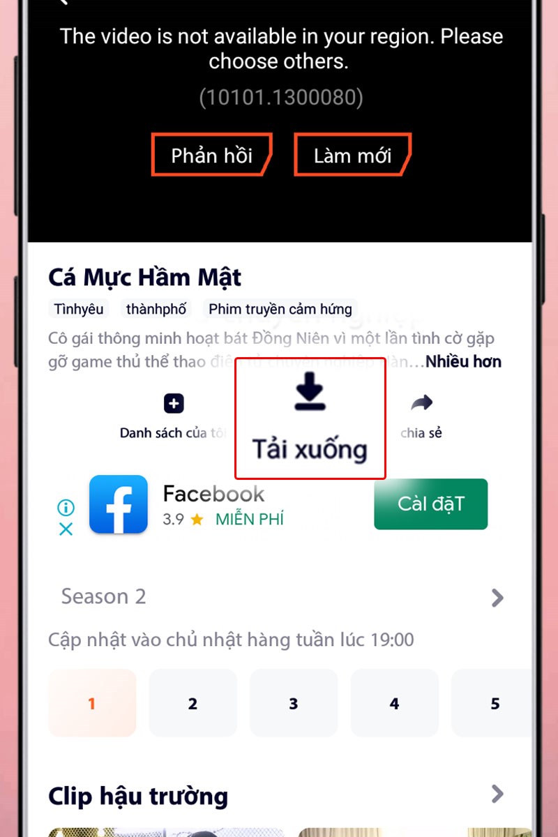 Tải phim để xem khi không có kết nối mạng Tải phim để xem khi không có kết nối mạng