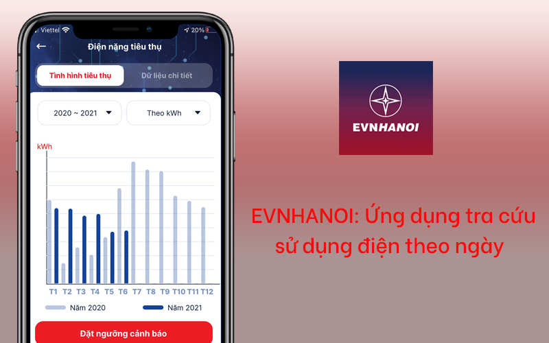 EVNHANOI: Ứng dụng tra cứu sử dụng điện theo ng&agrave;y