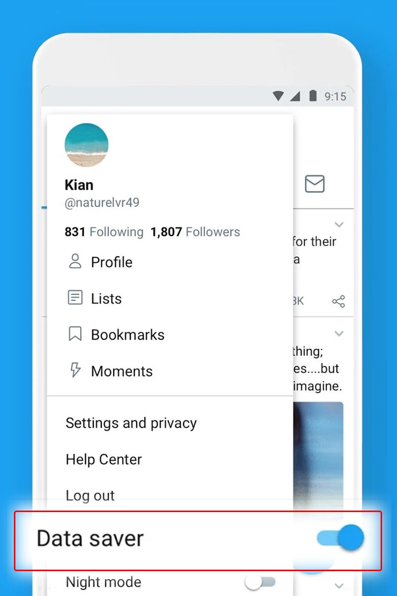 Sử dụng Twitter tiết kiệm dữ liệu hơn