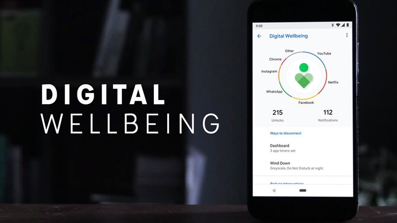 Digital Wellbeing - Tiện &iacute;ch số gi&uacute;p kiểm so&aacute;t truy cập điện thoại