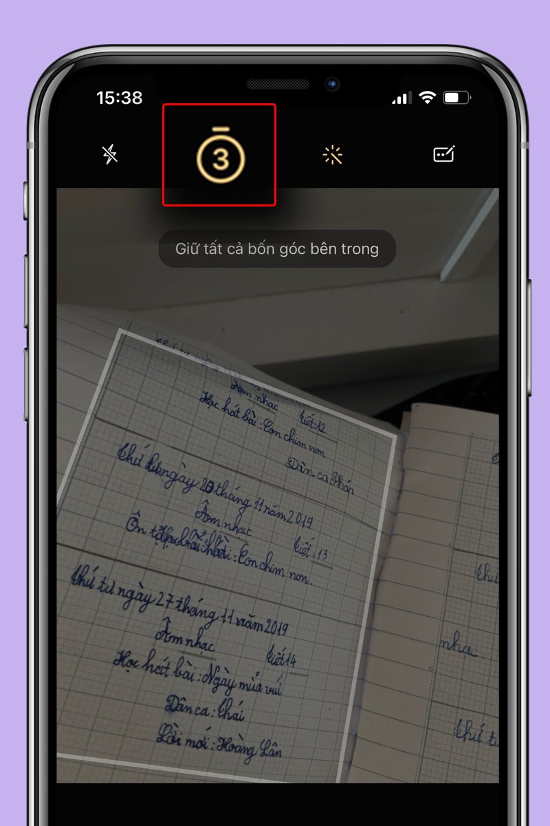 Hẹn thời gian qu&eacute;t t&agrave;i liệu tiện lợi