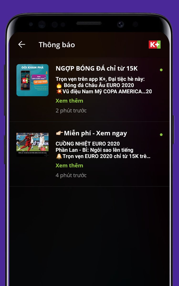 Thông báo cho các chương trình sắp phát sóng và xem lại chương trình đã qua Thông báo cho các chương trình sắp phát sóng và xem lại chương trình đã qua