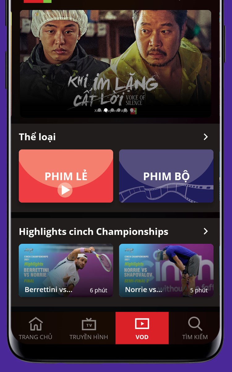 Kho video theo yêu cầu (VOD) Kho video theo yêu cầu (VOD)