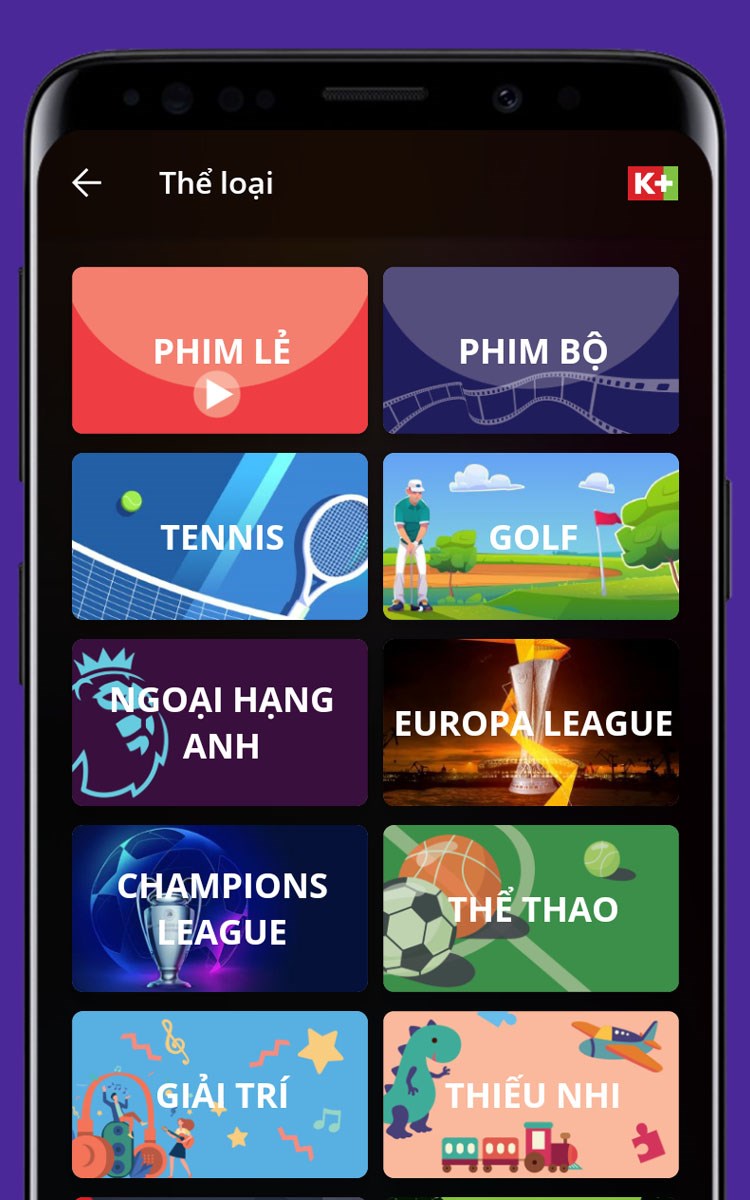 Cung cấp hơn 10 thể loại, chủ đề giải trí cho bạn lựa chọn Cung cấp hơn 10 thể loại, chủ đề giải trí cho bạn lựa chọn