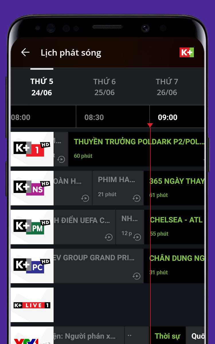 Dễ dàng xem trước lịch phát sóng trong 7 ngày tới Dễ dàng xem trước lịch phát sóng trong 7 ngày tới