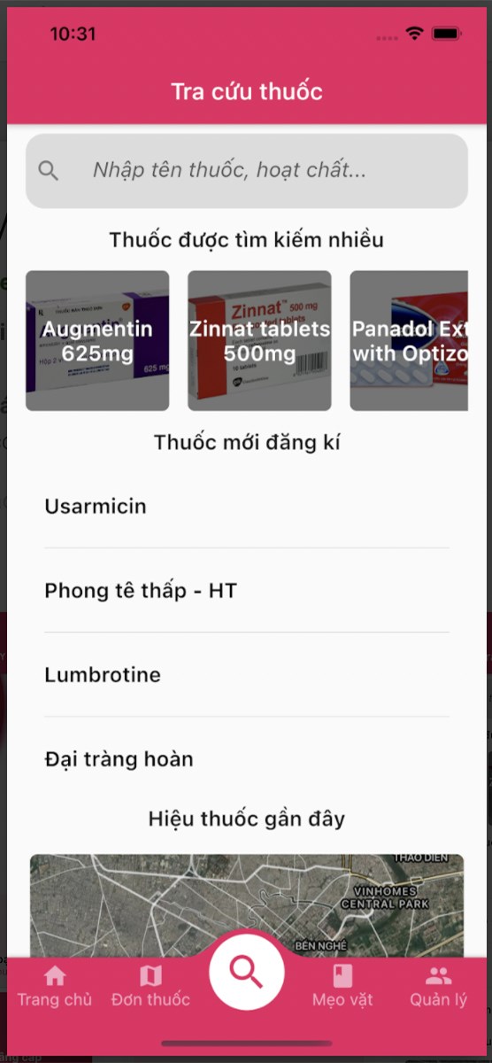 T&iacute;nh năng t&igrave;m kiếm v&agrave; xem gi&aacute; thuốc ch&iacute;nh x&aacute;c
