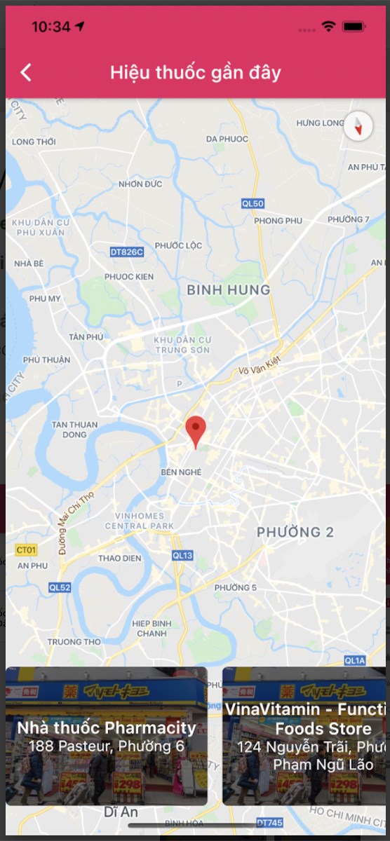 T&iacute;nh năng t&igrave;m kiếm nh&agrave; thuốc uy t&iacute;n, chất lượng