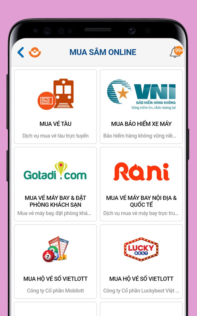 Mua vé xe, vé tàu, vé máy bay với chiết khấu cao