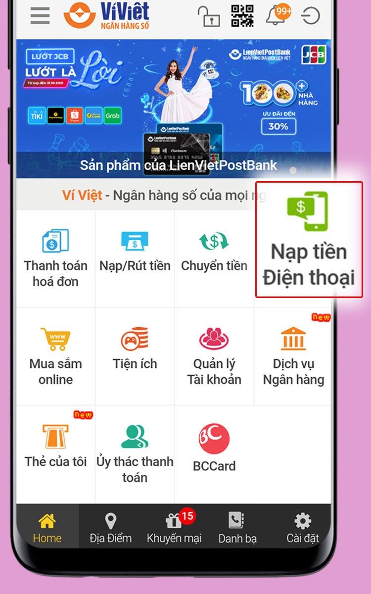 Mua thẻ cào điện thoại với mức ưu đãi