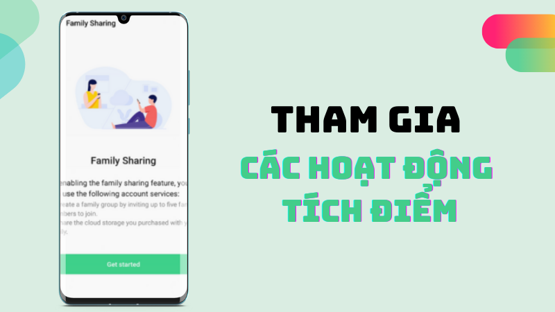 Tham gia vào nhiều hoạt động khác nhau để tích điểm và đổi thưởng