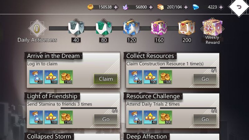 Hệ thống nhiệm vụ của Illusion Connect