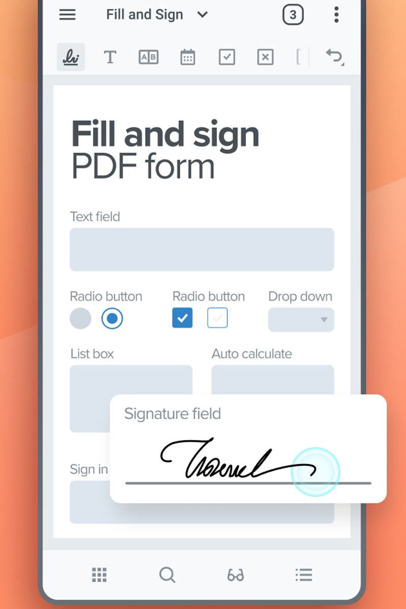 Điền v&agrave;o c&aacute;c biểu mẫu PDF v&agrave; k&yacute; t&agrave;i liệu