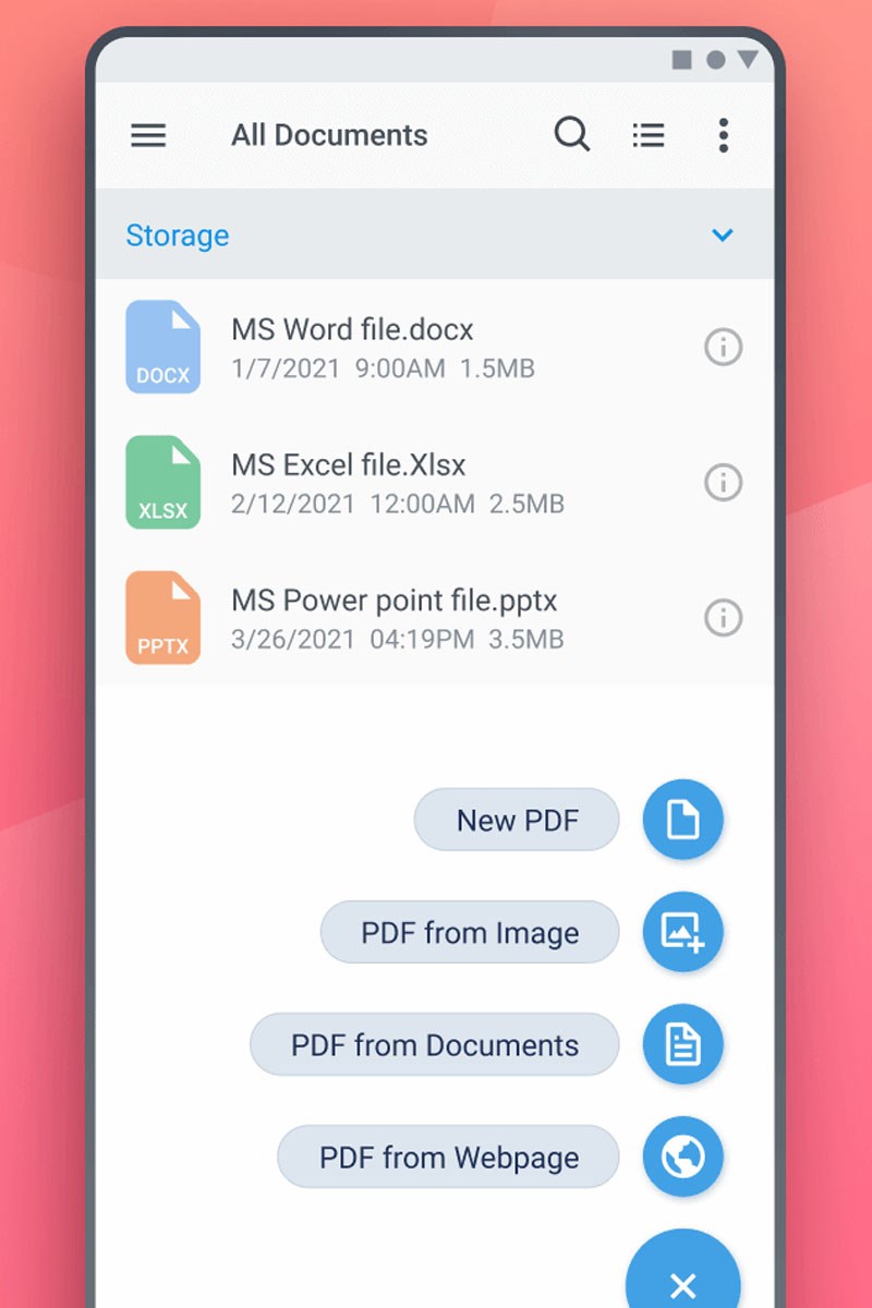 Mở c&aacute;c tệp Word, PowerPoint v&agrave; Excel để đọc v&agrave; ch&uacute; th&iacute;ch, v&agrave; lưu dưới dạng PDF