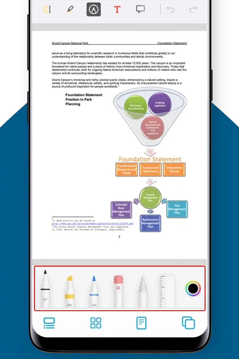 Sử dụng b&uacute;t m&agrave;u, thước kẻ để tạo điểm nhấn cho văn bản của bạn