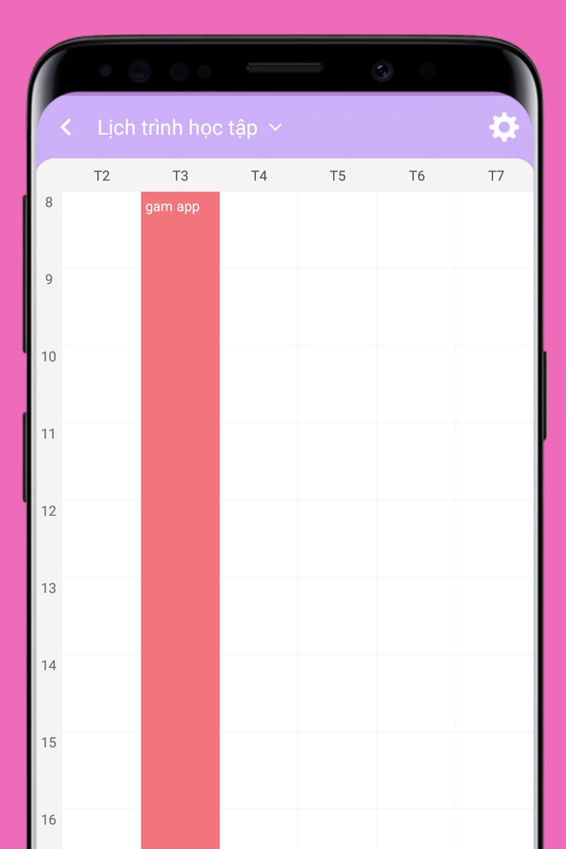 Tính năng lịch trình học tập giúp theo dõi thời gian biểu dễ dàng