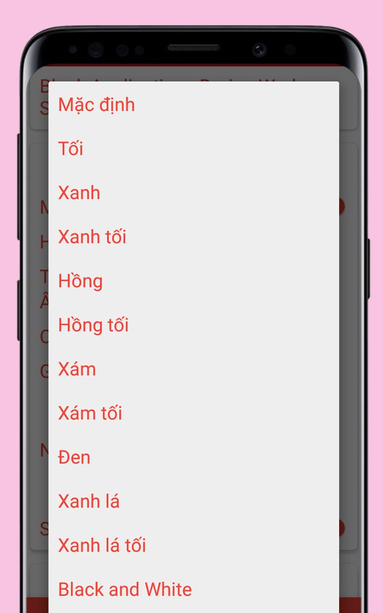 Tùy chỉnh giao diện màu sắc khi sử dụng Tùy chỉnh giao diện màu sắc khi sử dụng