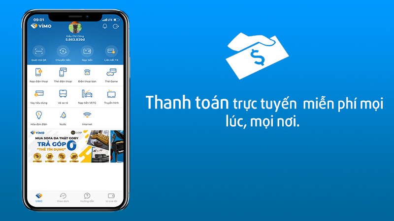 Thanh toán trực tuyến hoàn toàn miễn phí mọi lúc, mọi nơi.