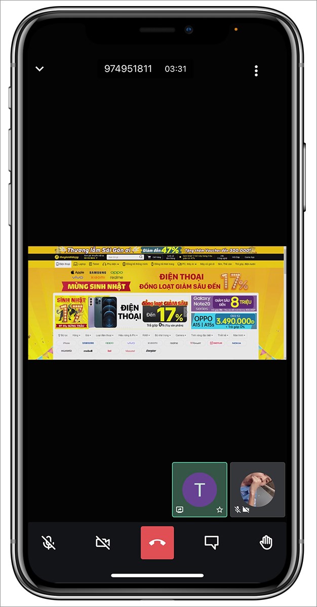 Chia sẻ m&agrave;n h&igrave;nh với mọi người