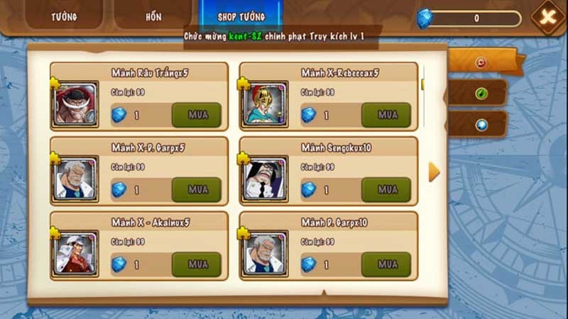 Một số nh&acirc;n vật bạn c&oacute; thể chi&ecirc;u mộ