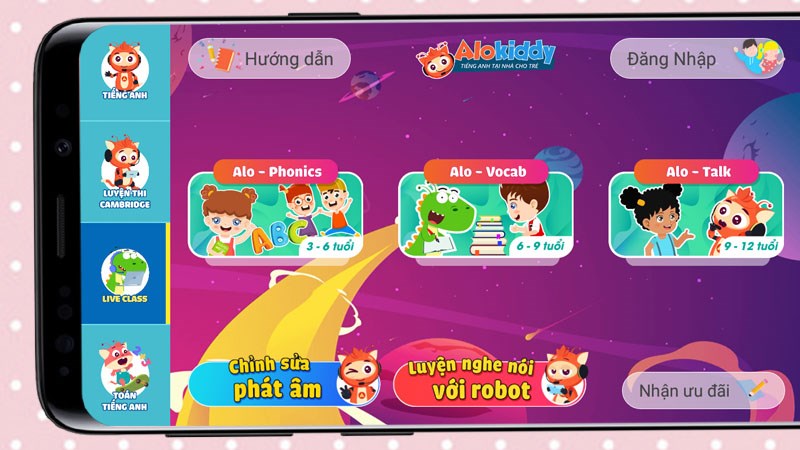  Chương trình học bài bản dành riêng cho từng độ tuổi