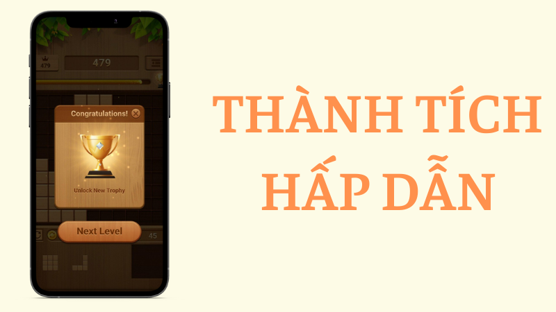 Thành tích game xếp khối gỗ