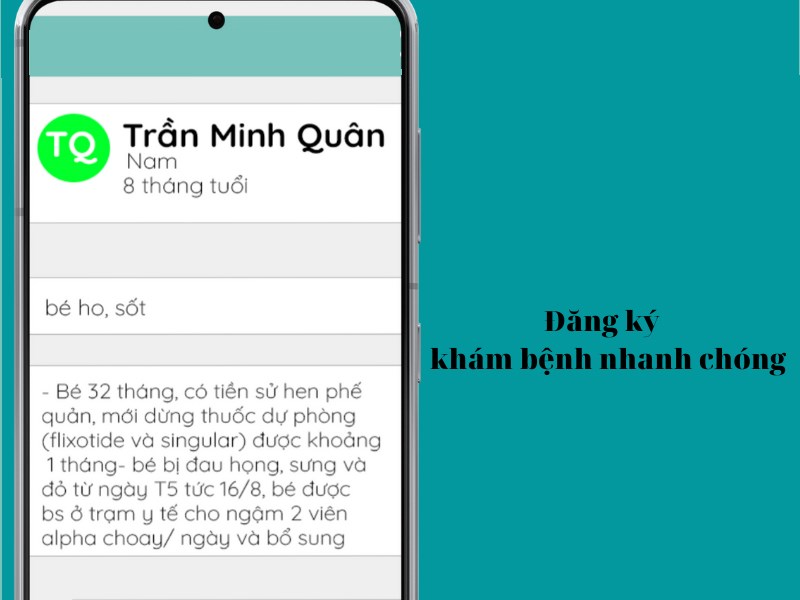 Đăng k&yacute; kh&aacute;m bệnh một c&aacute;ch nhanh ch&oacute;ng