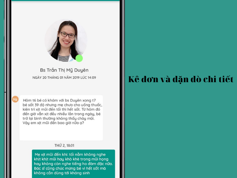 B&aacute;c sĩ tận t&igrave;nh hướng dẫn v&agrave; k&ecirc; đơn