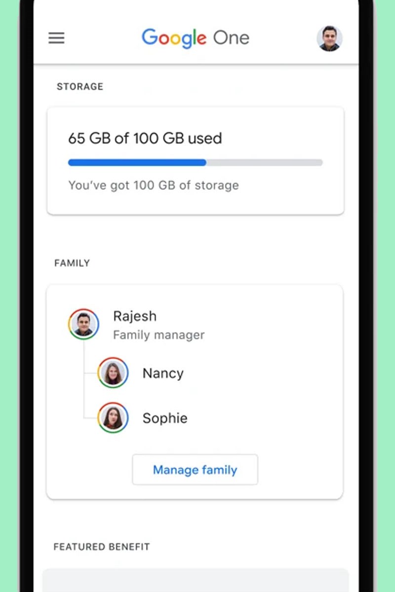 N&acirc;ng cấp Google One để sử dụng nhiều t&iacute;nh năng hấp dẫn kh&aacute;c