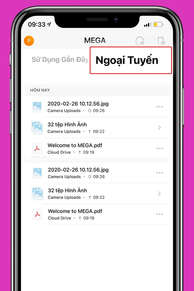 Hỗ trợ lưu trữ v&agrave; sử dụng tệp khi ngoại tuyến