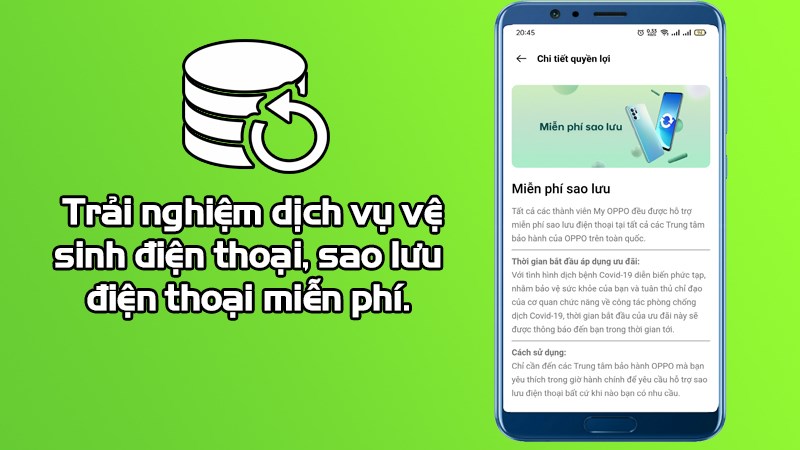 Trải nghiệm dịch vụ vệ sinh điện thoại, sao lưu điện thoại miễn phí.