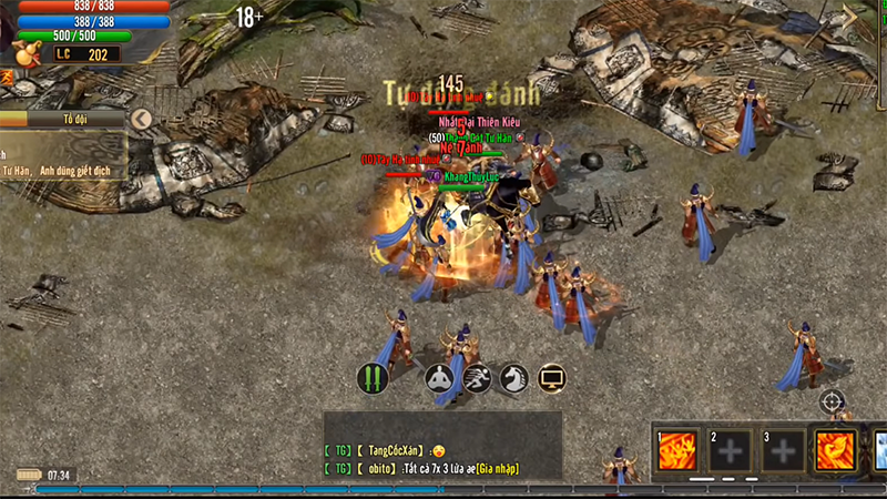 Chiến đấu với c&aacute;c m&ocirc;n ph&aacute;i giang hồ kh&aacute;c