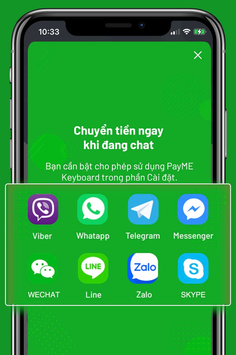 Hỗ trợ nhiều ứng dụng chat