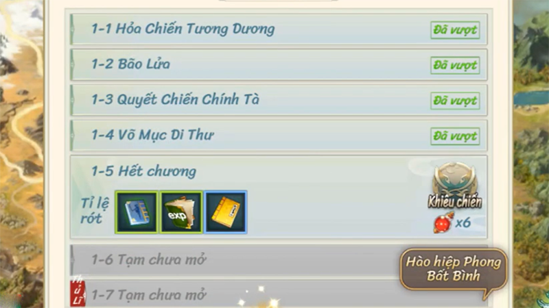 Nhiệm vụ vượt ải Nhiệm vụ vượt ải